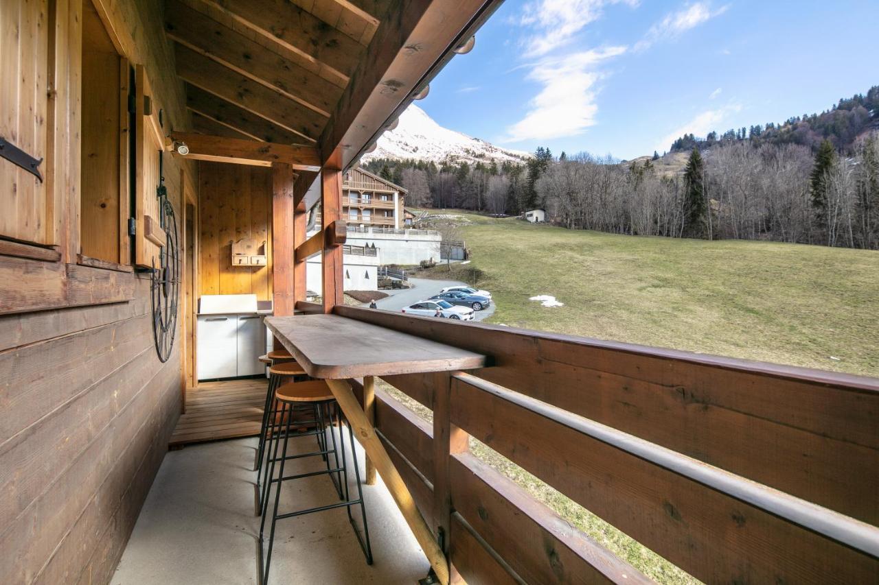 Le Cerf Des Alpages - Appt Cosy Pour 2 Apartment La Giettaz Exterior photo